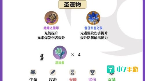 九条裟罗武器和圣遗物